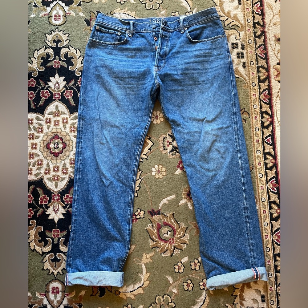 Gap 1969 straight selvedge denim 36x32